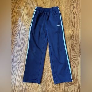 Navy Adidas track pants small